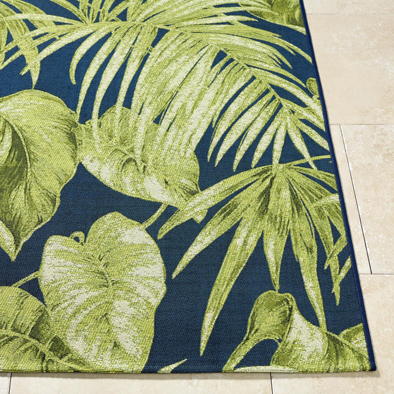 Conswala Machine Woven Indoor/Outdoor Area Rug, Rectangle 6'7" x 9'