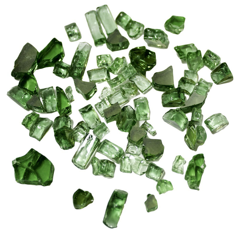 20 Lb. Fire Glass, Green