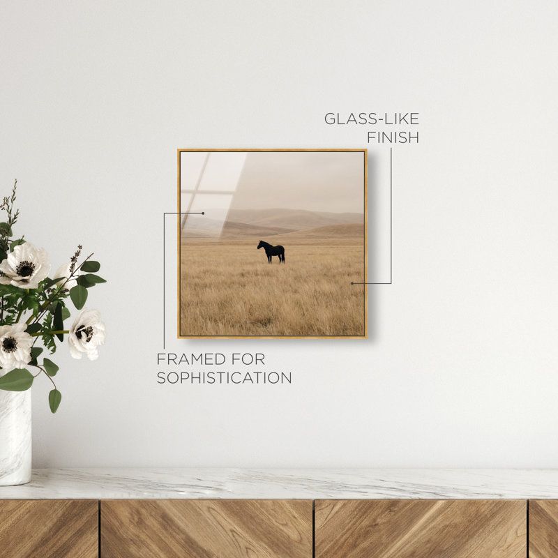 The Middle Print by Oliver Gal, 13" H x 13" W, Gold Floater Frame