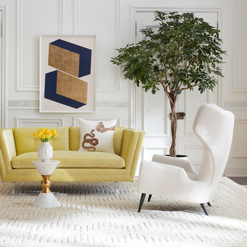 Milano Wing Chair, Olympus Oatmeal, Black
