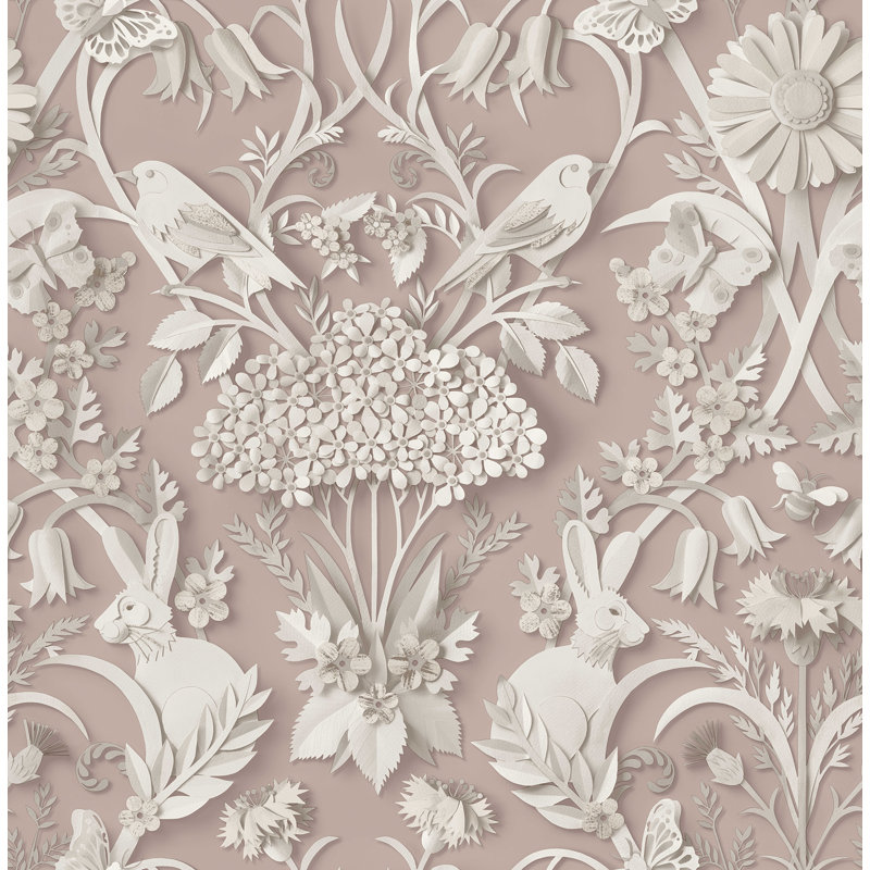 Papier peint Fae Woodland, Rose