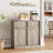 Sideboard Buffet Cabinet with 2/4 Drawers, Large Coffee Storage Table for Kitchen, Dining & Living Room-1766674135