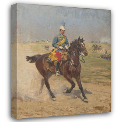 "Riding Soldier" by  Alexander Pock - Gallery Wrap Canvas Wall Art