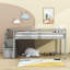 Lit mezzanine simple avec tablettes Gerriann par Harriet Bee-466483916