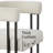 5-Piece Round Dining Set with Velvet Chairs-2099275668