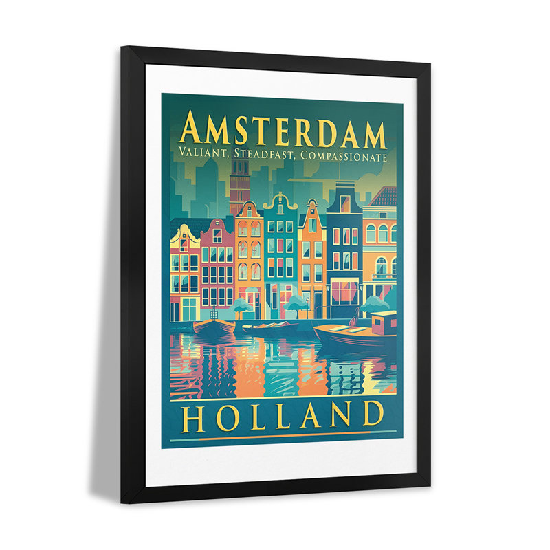 Vintage Poster XV Premium Framed Posters, 24" H x 16" W