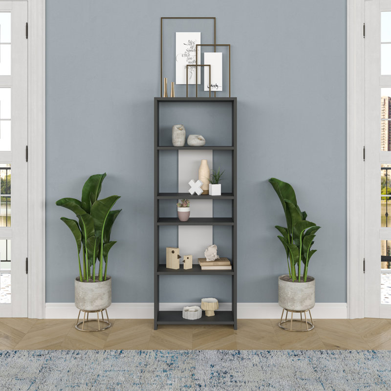 Amunra Bookcase, Anthracite/White
