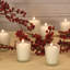 Bougies votives dans des supports en verre transparent - 12 unités-21241600