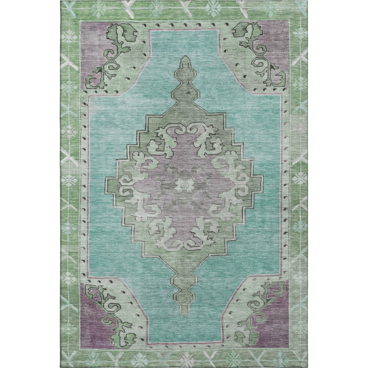 Premium Machine Washable Lubbers AMF1731 Global Rug