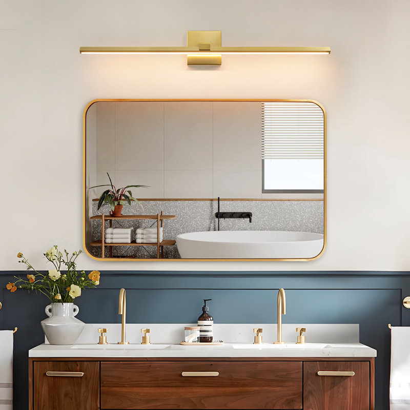 32" Dimmable LED Bath Bar, Gold