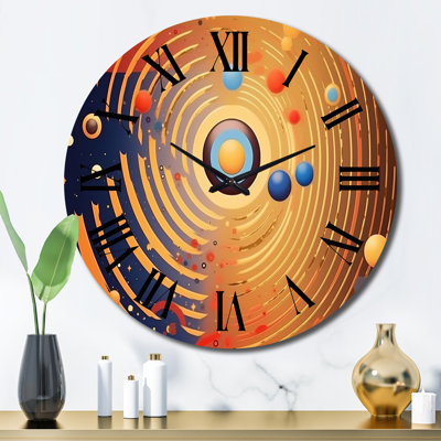 Horloge murale en métal