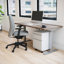 Bureau à hauteur réglable avec rangement REVOH-896557301-896557297
