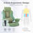 Big & Tall Ergonomic Executive Office Chair with Footrest, High Back Reclining Desk Chair, Adjustable Lumbar Support,Green PU Leather Computer Chair, 400 lbs Capacity-873404265