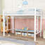 Lit mezzanine en métal avec échelle et garde-corps-1015288660