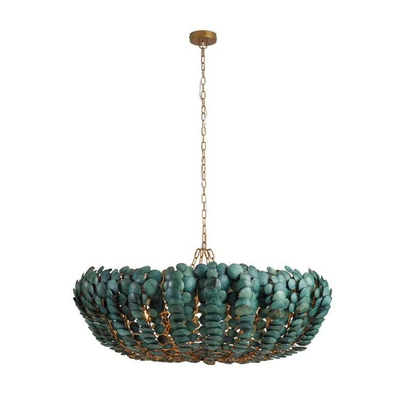 Bilal Round Chandelier, Eucalyptus Stain