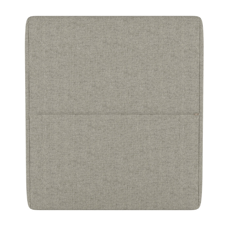 Sunbrella® Outdoor Ottoman Cushion, Spectrum Dove Sunbrella® Plainweave, 4" H x 22" W x 20" D