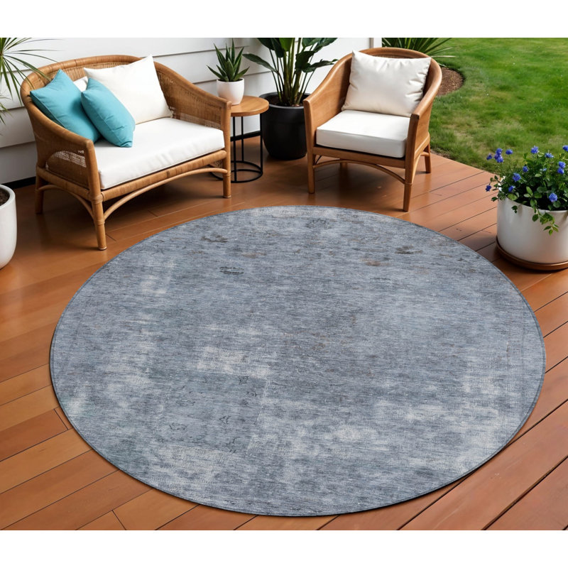 Tapis d'intérieur rond 8 po