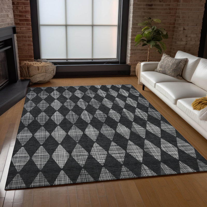 Tapis intérieur / extérieur Loreen avec envers antidérapant, Rectangle 3 pi x 5 pi