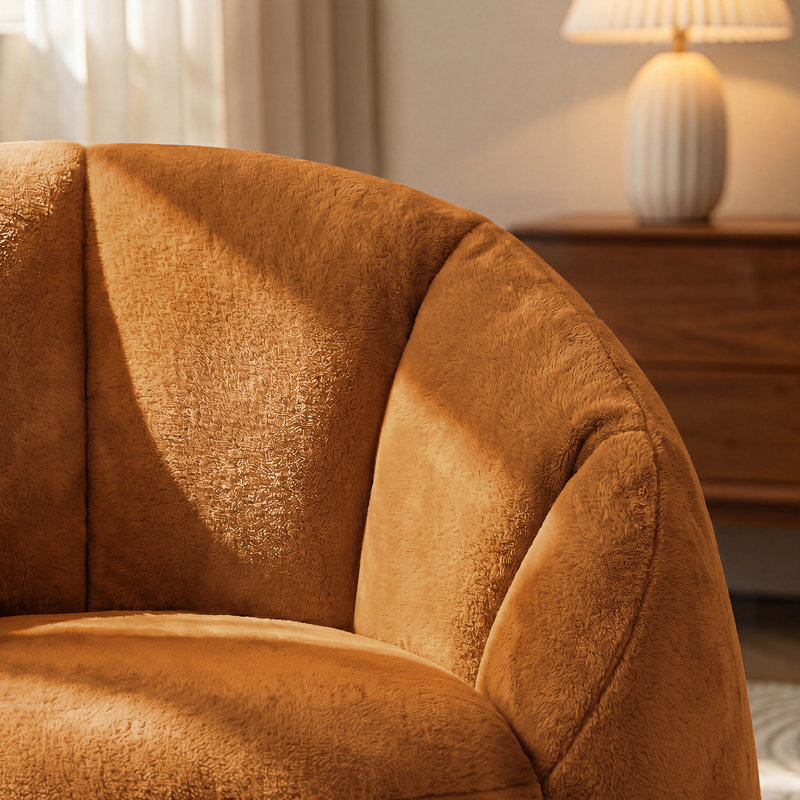 Ensemble de 2 fauteuils à billes surdimensionnés 47 po, Orange