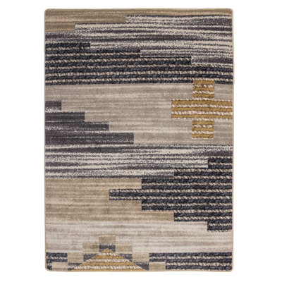 Tapis gris Brooke Southwest Contempo