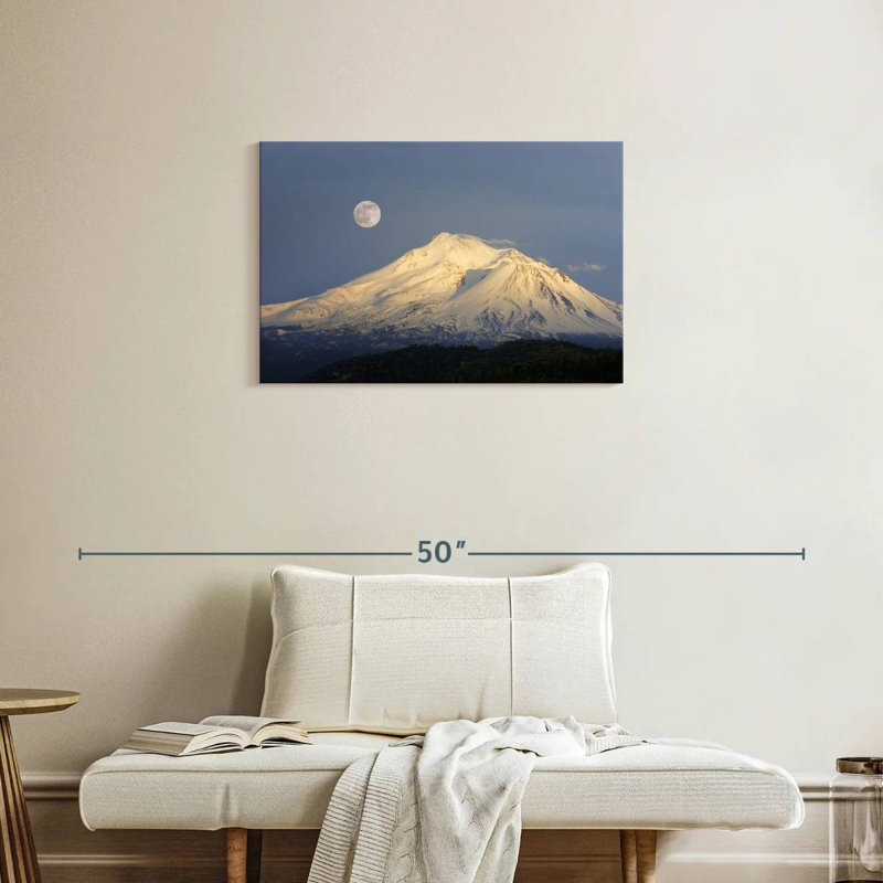 Alvord Mont Shasta nuit de lune, H 20 po x l 30 po