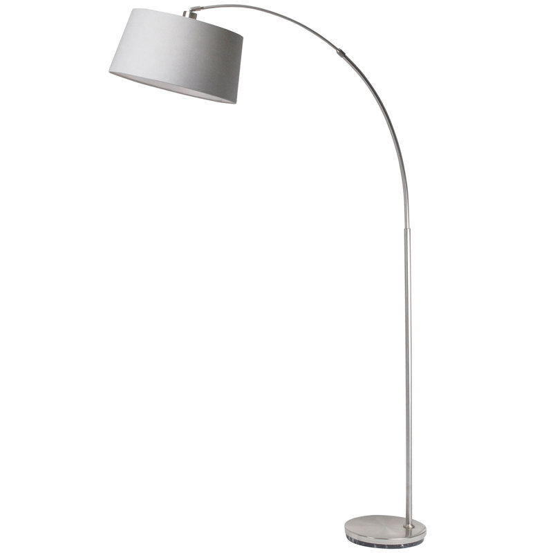 Kassandra 176cm Satin Arched Floor Lamp