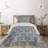Skull Polyester Damask Coverlet-510029060
