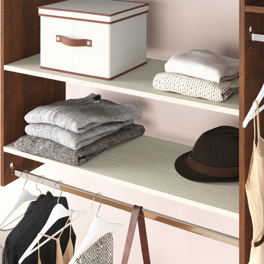 Grid Manufactured Wood Shelving Dotted Line™ 