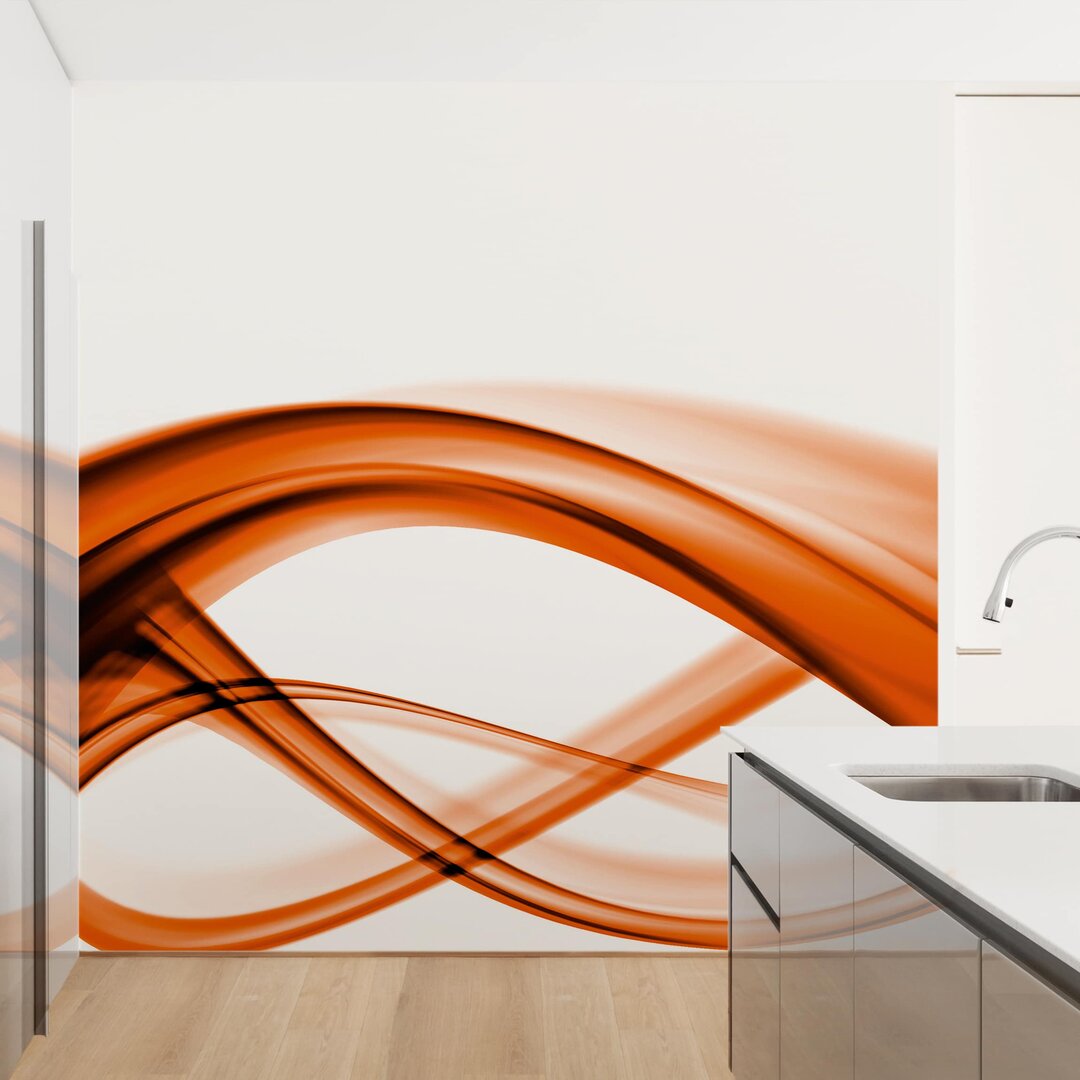 Strukturierte Tapete Orange Element 2,4 m x 240 cm