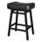 Counter Height Bar Stools Set Of 3 For Kitchen Counter Farmhouse Modern Barstools With Faux Leather Upholstered Backless Seat And Metal Legs 24 Inch Bar Chairs-1508760206