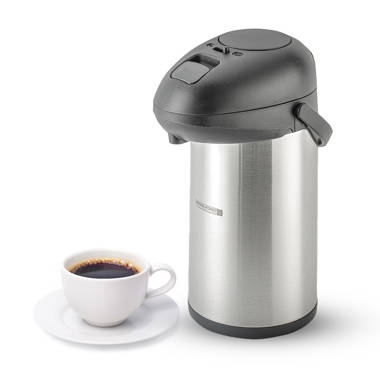 2.5L airpot coffee dispenser with pump 24hour thermal insulated