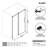 56-61" W x 79" H Frameless Single Sliding Shower Door, 3/8"(10mm) SGCC Tempered Clear Glass with R5 Beveled Edge, Shatter-Resistant Anti-Explosion Film, Square Top Rail & Installation Hole Locator-123674337