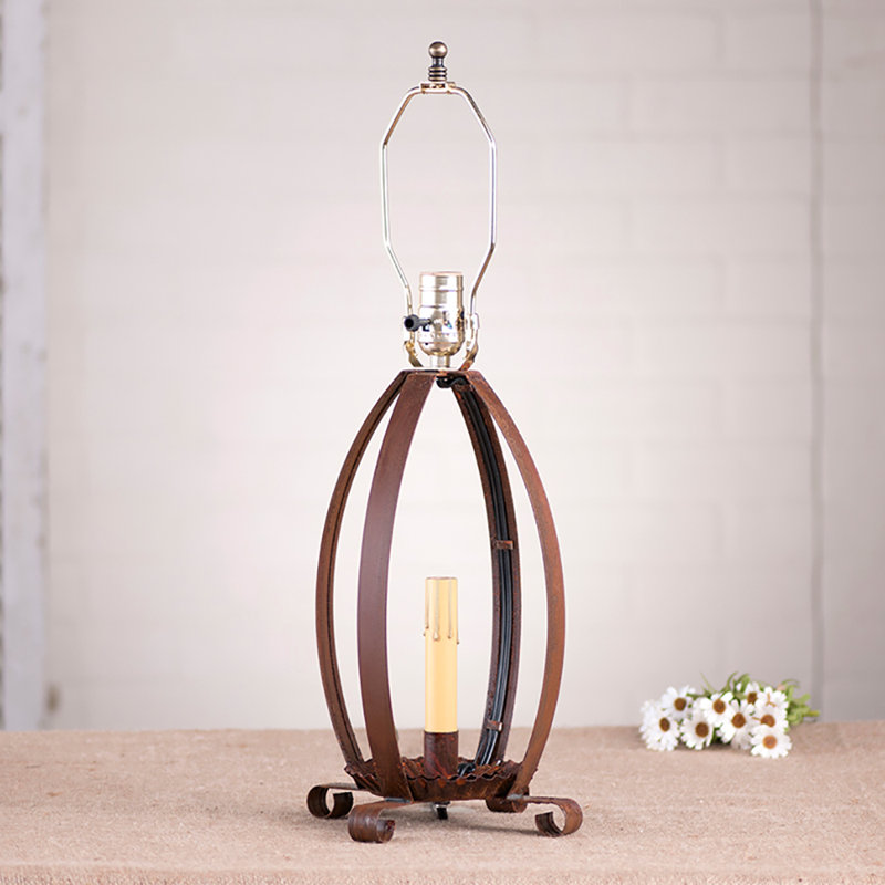 Finbar Metal Lamp Base Lamp, Rustic Tin
