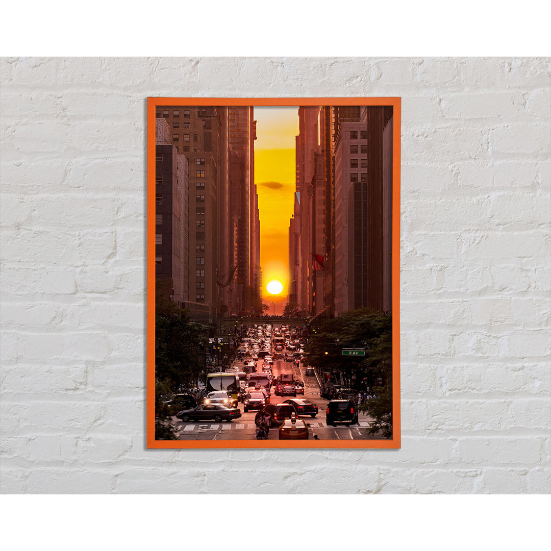 Aresha Sunset Through The Streets Of NYC - Druck