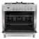 Cosmo 2 Piece Kitchen Appliance Package with 36'' Dual Fuel Freestanding Range , and Wall Mount Range Hood