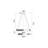 Integrated LED 32in 2 Ring Chrome Chandelier