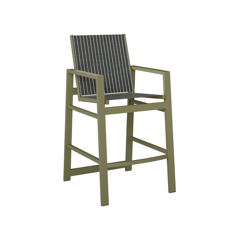 Chaise berçante Berlin Gardens Vida, Whisper rayé bleu marine, Vert sauge