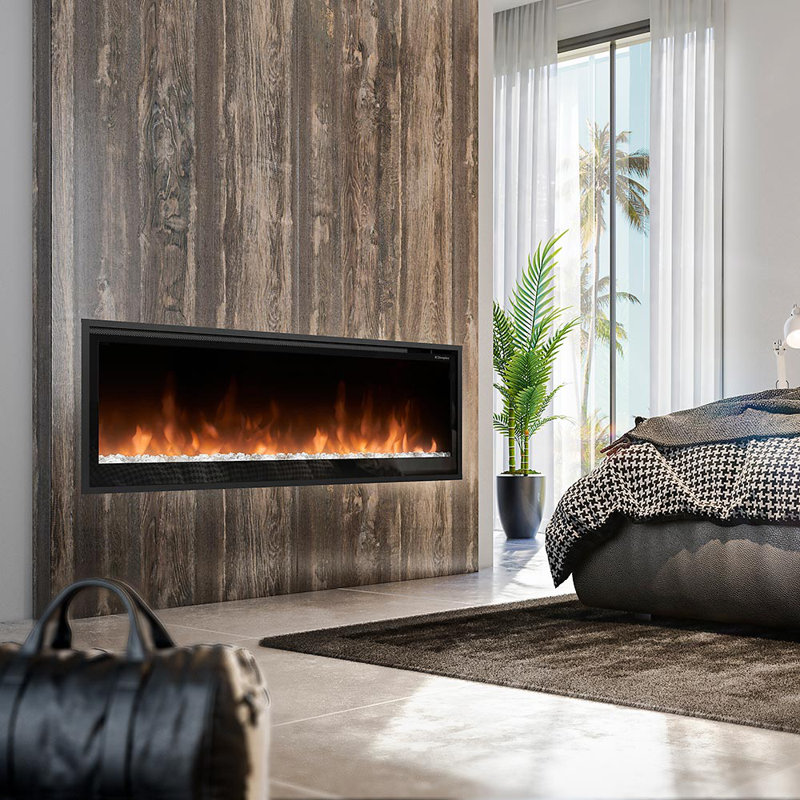 Dimplex Multi-Fire Slim Electric Fireplace - Integrated Smart Self-Diagnostics Technology, 19.64" H x 61.25" W x 3.86" D