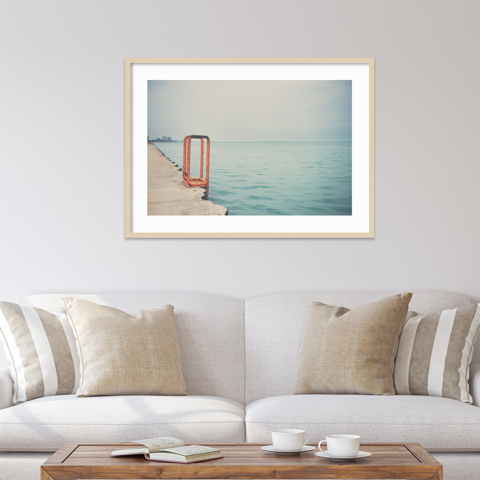 The Orange Steps Photo Print, Brown, 30" H x 41" W