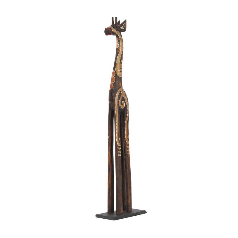 Statue Alcorn, H 31,05 po x l 7,85 po x P 4 po, Orange