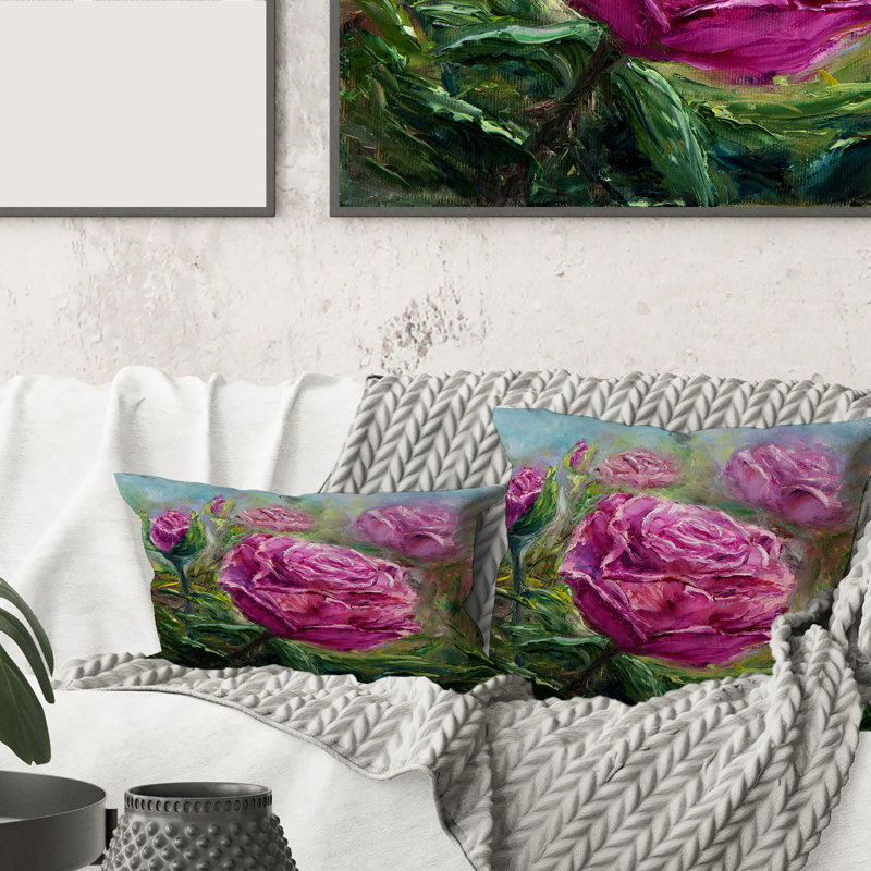 Floral Throw Pillow