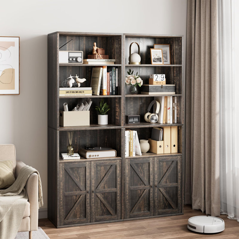181 cm H x 60 cm W Solid Wood Bookcase