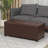 40" Faux Leather Storage Ottoman Bench With Tufted Button-1483342861