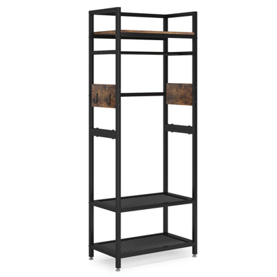 Organisateur de garde-robe de luxe 22,75 po avec cadre en métal robuste, solution de rangement de qualité supérieure
