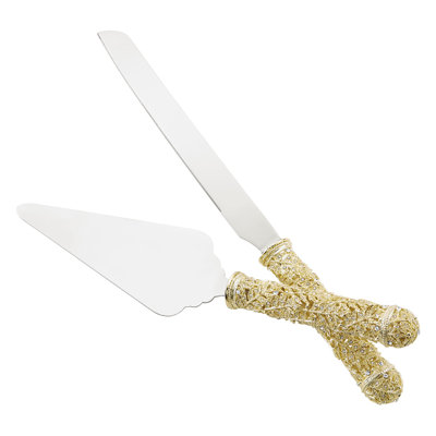 Florence 2 - Piece Stainless Steel Cake Serving Set