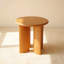 Table d'appoint en chêne blanc naturel 22 po Haven - Table de bout moderne pour la chambre à coucher du salon-1022899687