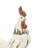 Adelphie Polystone Indoor Outdoor Rooster White Decorative Garden Sculpture