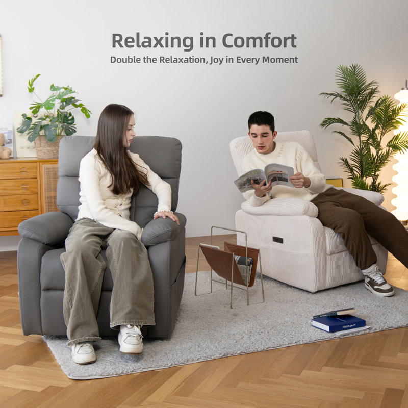 Power Zero Gravity Recliner Chair, Dark Grey Tech Cloth
