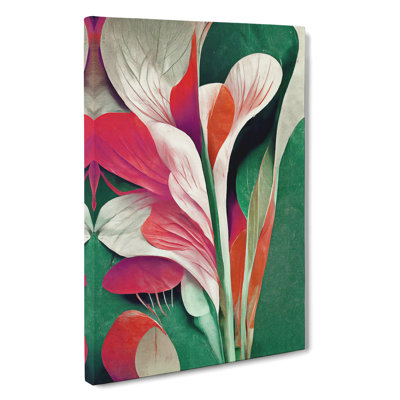 Pretty Abstract Flowers No.4 - Wrapped Canvas
