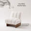 Fauteuil d'appoint moderne, fauteuil lounge rembourré avec base en bois massif, chaise d'appoint pour salon-2017794707